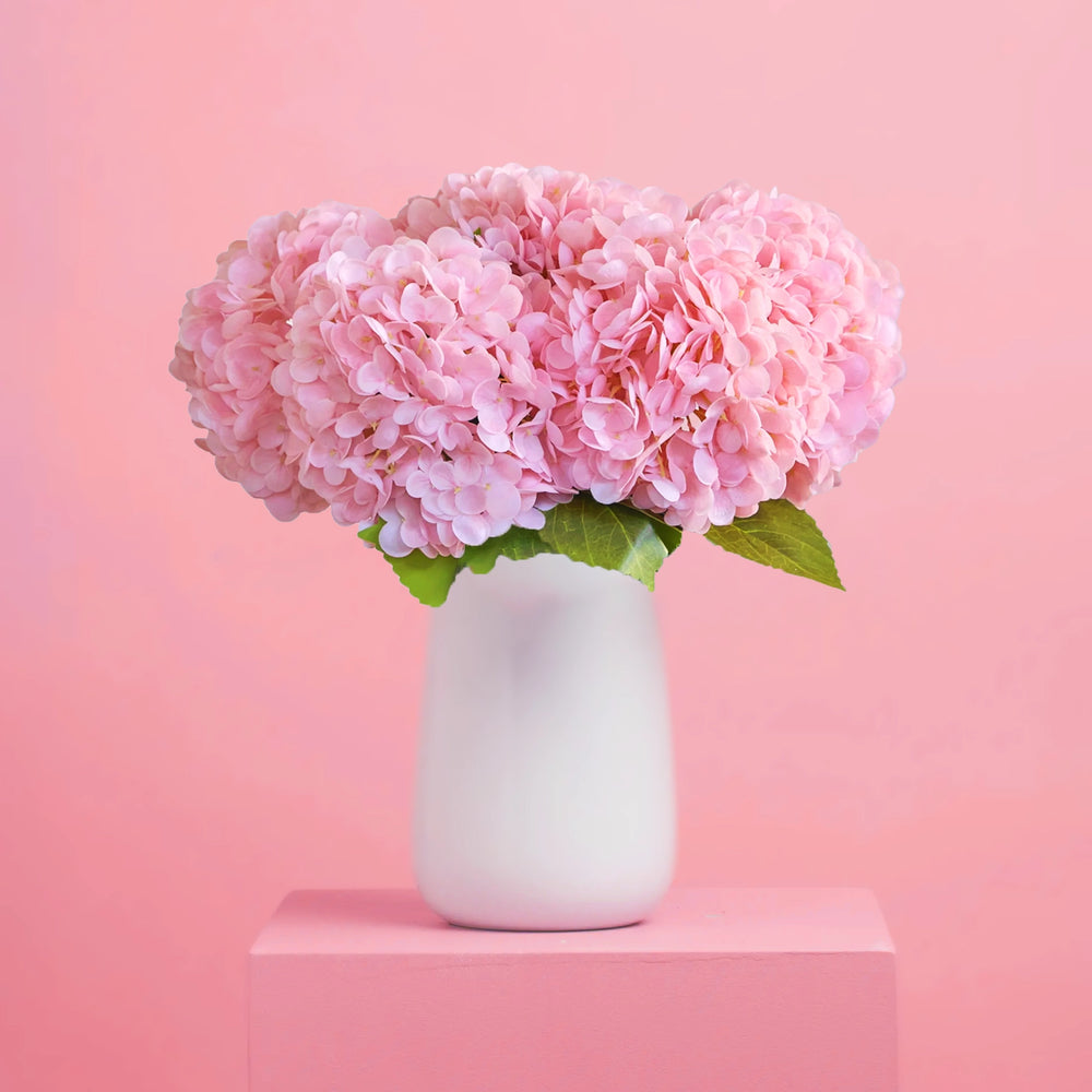 Premium Artificial Pink Hydrangea Bouquet