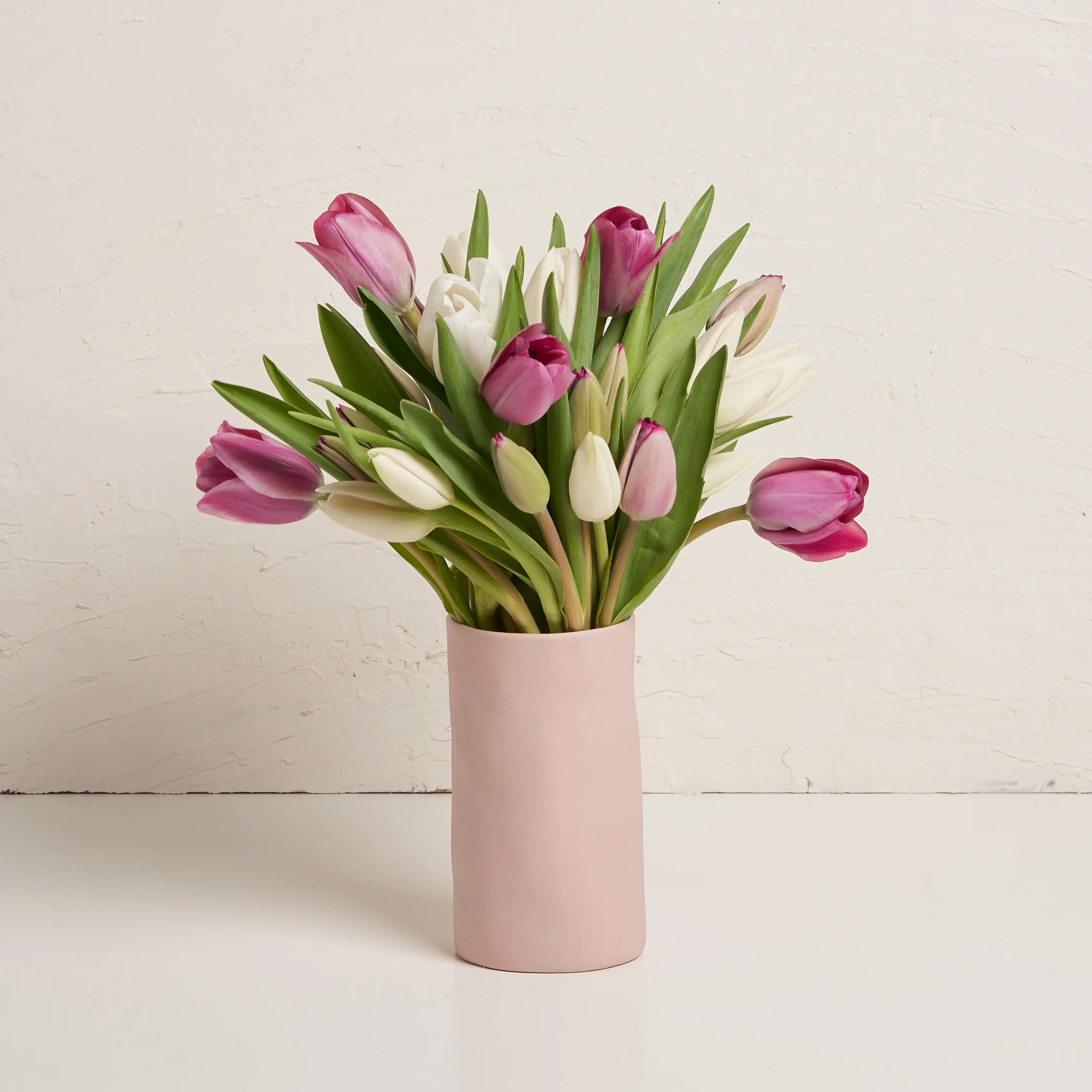 Tulips in Ceramic Vase