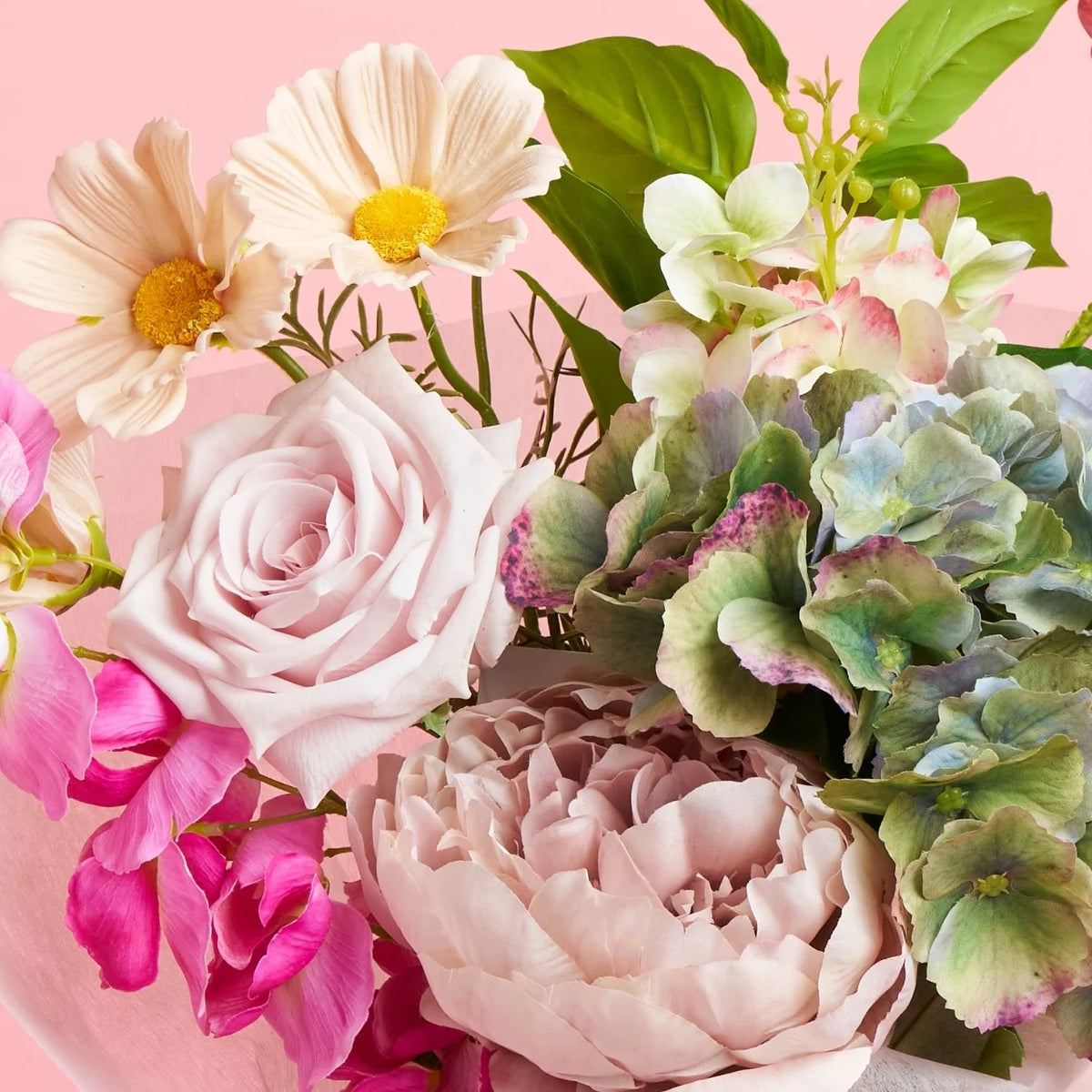 Sweet Thoughts Mini Artificial Bouquet in Vase